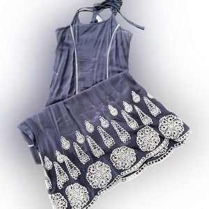 Dina Be size XS maxi dress navy blue